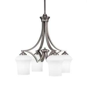 Zilo 4 Light Chandelier In Graphite (568-GP-681)