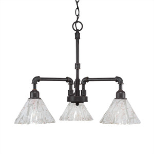Vintage 3 Light Chandelier In Dark Granite (283-DG-7195)