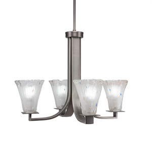 Apollo 4 Light Chandelier In Graphite (574-GP-721)