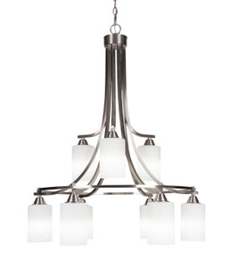 Paramount 9 Light Chandelier In Brushed Nickel (3419-BN-310)