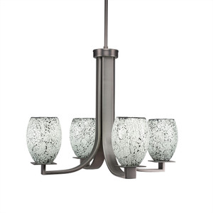 Apollo 4 Light Chandelier In Graphite (574-GP-4165)