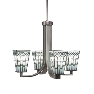 Apollo 4 Light Chandelier In Graphite (574-GP-9104)