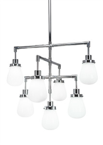 Meridian 7 Light Chandelier In Chrome (1239-CH-470)