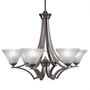 Zilo 6 Light Chandelier In Graphite (566-GP-751)