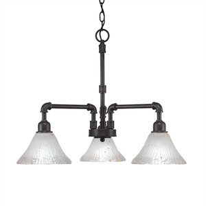 Vintage 3 Light Chandelier In Dark Granite (283-DG-751)