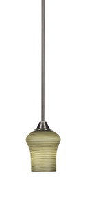 Paramount 1 Light Mini Pendant in Brushed Nickel (3401-BN-682)