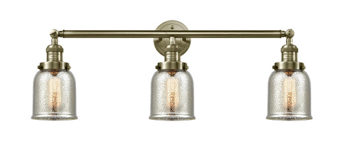 Small Bell 3 Light Bath Vanity Light In Antique Brass (205-Ab-G58)