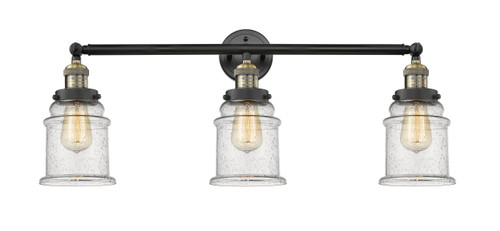 Canton 3 Light Bath Vanity Light In Black Antique Brass (205-Bab-G184)