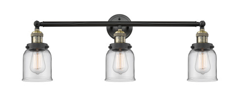 Small Bell 3 Light Bath Vanity Light In Black Antique Brass (205-Bab-G52)