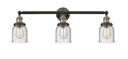 Small Bell 3 Light Bath Vanity Light In Black Antique Brass (205-Bab-G54)