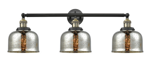 Large Bell 3 Light Bath Vanity Light In Black Antique Brass (205-Bab-G78)