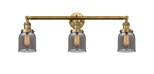 Small Bell 3 Light Bath Vanity Light In Brushed Brass (205-Bb-G53)