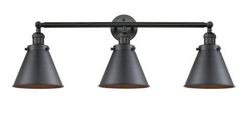 Appalachian 3 Light Bath Vanity Light In Matte Black (205-Bk-M13-Bk)