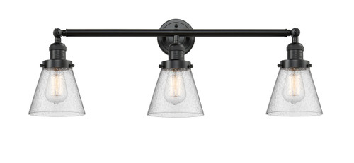 Small Cone 3 Light Bath Vanity Light In Oil Rubbed Bronze (205-Ob-G64)