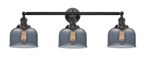 Large Bell 3 Light Bath Vanity Light In Oil Rubbed Bronze (205-Ob-G73)