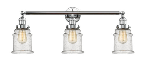 Canton 3 Light Bath Vanity Light In Polished Chrome (205-Pc-G184)