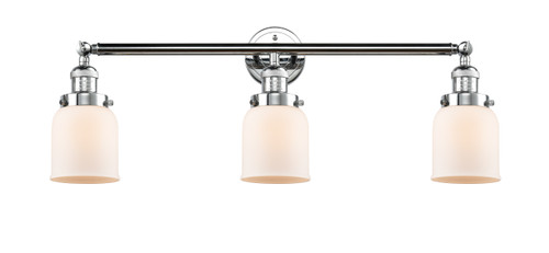 Small Bell 3 Light Bath Vanity Light In Polished Chrome (205-Pc-G51)