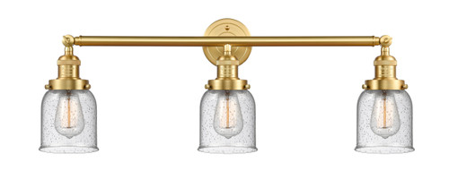 Small Bell 3 Light Bath Vanity Light In Satin Gold (205-Sg-G54)