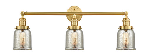 Small Bell 3 Light Bath Vanity Light In Satin Gold (205-Sg-G58)