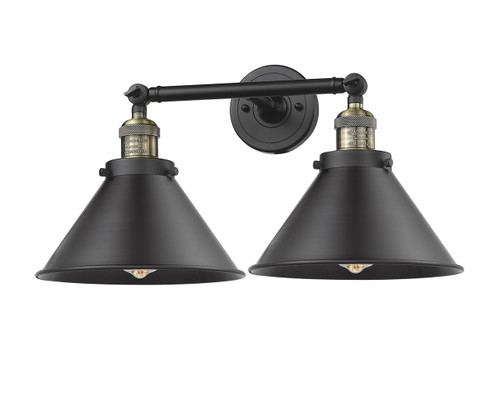 Briarcliff 2 Light Bath Vanity Light In Black Antique Brass (208-Bab-M10-Bk)