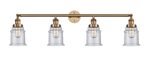 Canton 4 Light Bath Vanity Light In Brushed Brass (215-Bb-G184)