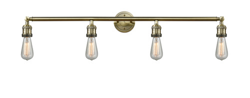 Bare Bulb 4 Light Bath Vanity Light In Antique Brass (215Nh-Ab)