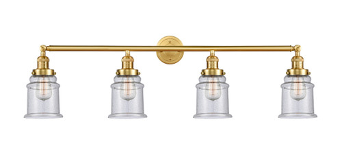 Canton 4 Light Bath Vanity Light In Satin Gold (215-Sg-G184)