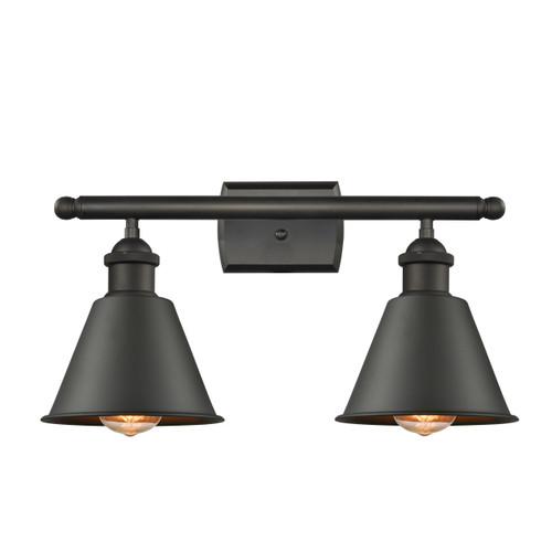 Smithfield 2 Light Bath Vanity Light In Oil Rubbed Bronze (516-2W-Ob-M8)