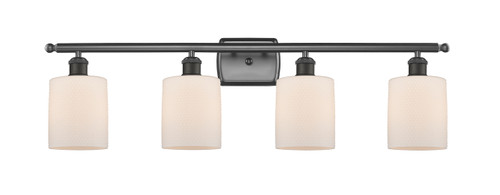 Cobbleskill 4 Light Bath Vanity Light In Oil Rubbed Bronze (516-4W-Ob-G111)