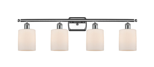 Cobbleskill 4 Light Bath Vanity Light In Polished Chrome (516-4W-Pc-G111)