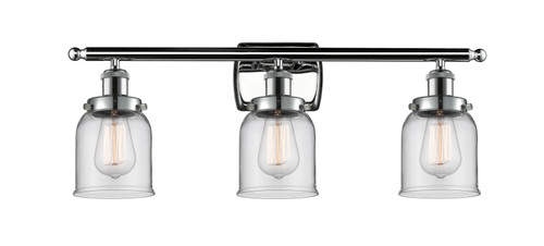 Small Bell 3 Light Bath Vanity Light In Polished Chrome (916-3W-Pc-G52)