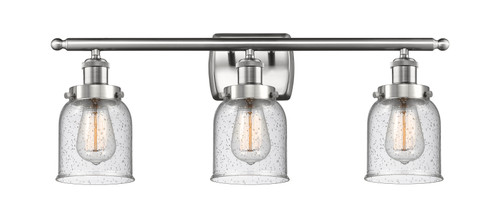 Small Bell 3 Light Bath Vanity Light In Brushed Satin Nickel (916-3W-Sn-G54)