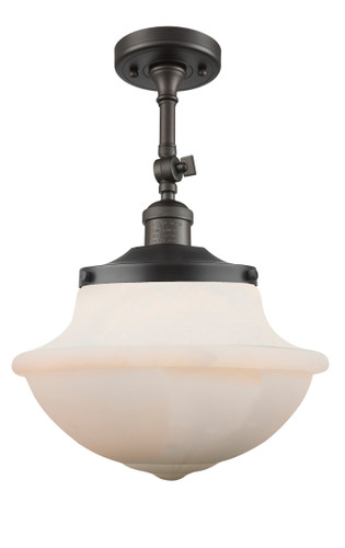 Oxford 1 Light Semi-Flush Mount In Oil Rubbed Bronze (201F-Ob-G541)