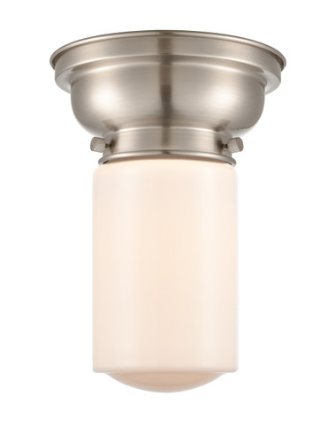 Dover 1 Light Flush Mount In Brushed Satin Nickel (623-1F-Sn-G311)
