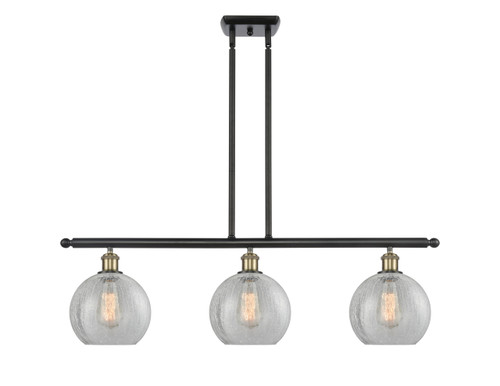 Athens 3 Light Island Light In Black Antique Brass (516-3I-Bab-G125-8)