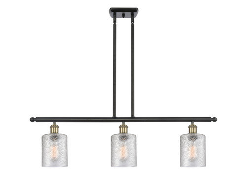 Cobbleskill 3 Light Island Light In Black Antique Brass (516-3I-Bab-G112)