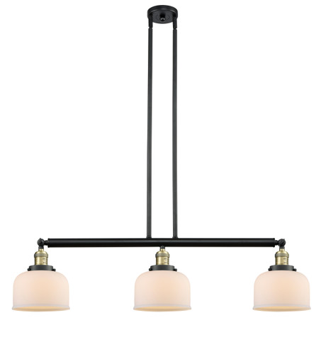 Large Bell 3 Light Island Light In Black Antique Brass (213-Bab-G71)