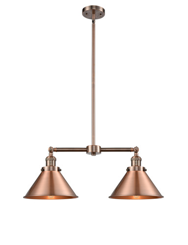 Briarcliff 2 Light Island Light In Antique Copper (209-Ac-M10-Ac)