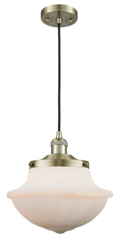 Oxford 1 Light Mini Pendant In Antique Brass (201C-Ab-G541)