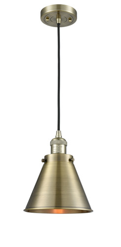 Appalachian 1 Light Mini Pendant In Antique Brass (201C-Ab-M13-Ab)