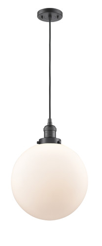 Beacon 1 Light Mini Pendant In Oil Rubbed Bronze (201C-Ob-G201-12)