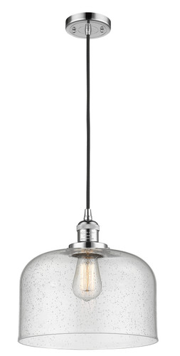 X-Large Bell 1 Light Mini Pendant In Polished Chrome (201C-Pc-G74-L)