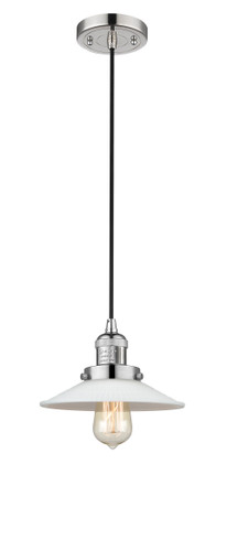 Halophane 1 Light Mini Pendant In Polished Nickel (201C-Pn-G1)