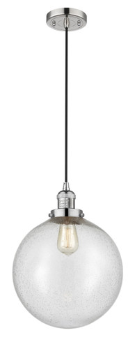 Beacon 1 Light Mini Pendant In Polished Nickel (201C-Pn-G204-12)
