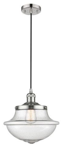 Oxford 1 Light Mini Pendant In Polished Nickel (201C-Pn-G544)