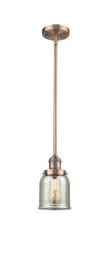 Small Bell 1 Light Mini Pendant In Antique Copper (201S-Ac-G58)
