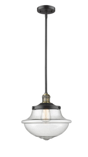 Oxford 1 Light Mini Pendant In Black Antique Brass (201S-Bab-G544)