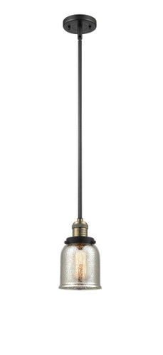 Small Bell 1 Light Mini Pendant In Black Antique Brass (201S-Bab-G58)