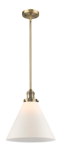 Cone 1 Light Mini Pendant In Brushed Brass (201S-Bb-G41-L)