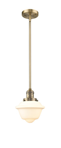 Small Oxford 1 Light Mini Pendant In Brushed Brass (201S-Bb-G531)